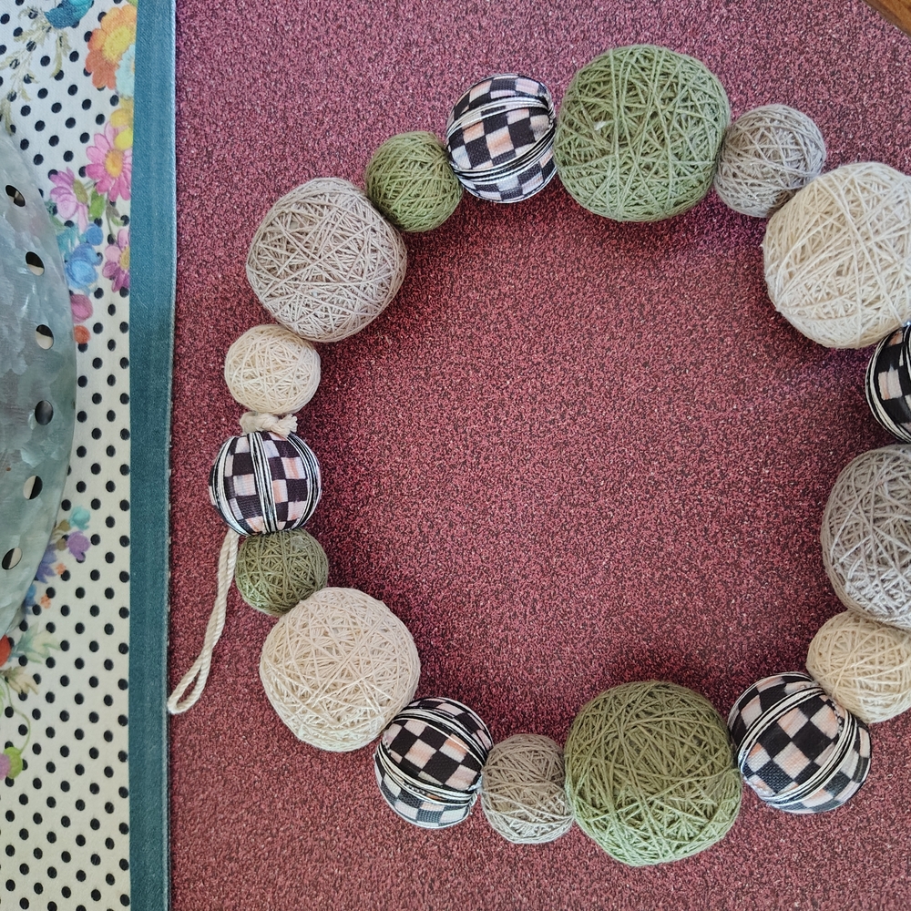 Mackenzie-Childs Decorative Yarn Ball Garland